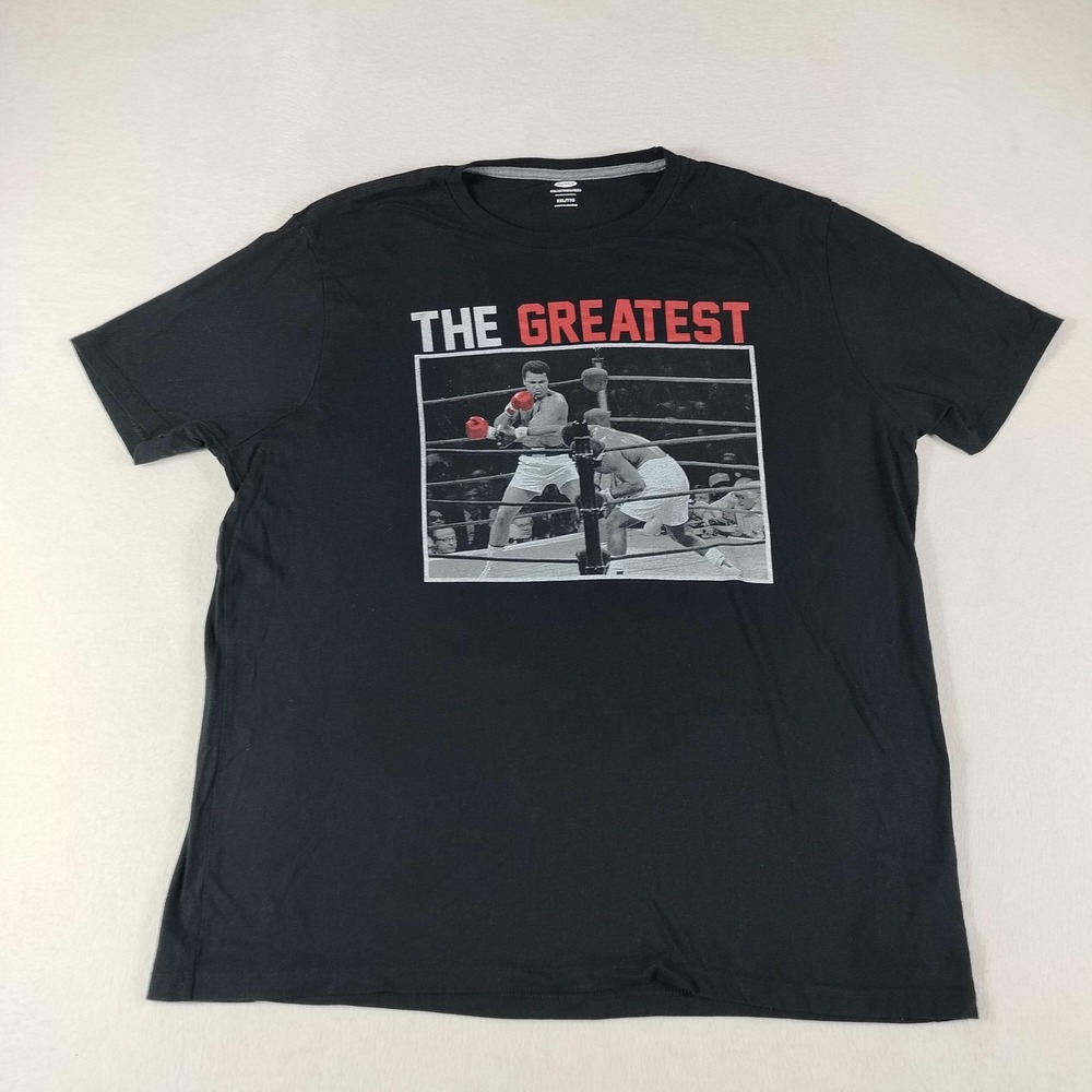 Old Navy‎ Collectabilitees Shirt Mens 2XL Black The Greatest Boxing Graphic Ali